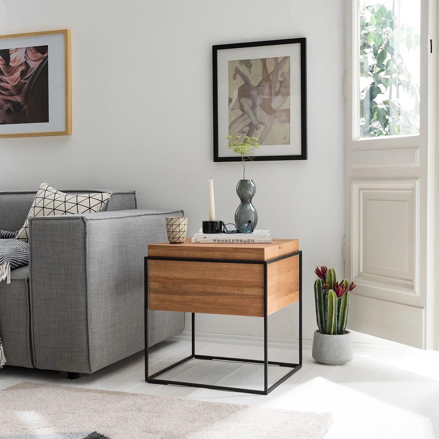 Studio Copenhagen Table d’appoint Cubus - Chêne 4 Studio Copenhagen Table d’appoint Cubus - Chêne – Image 2