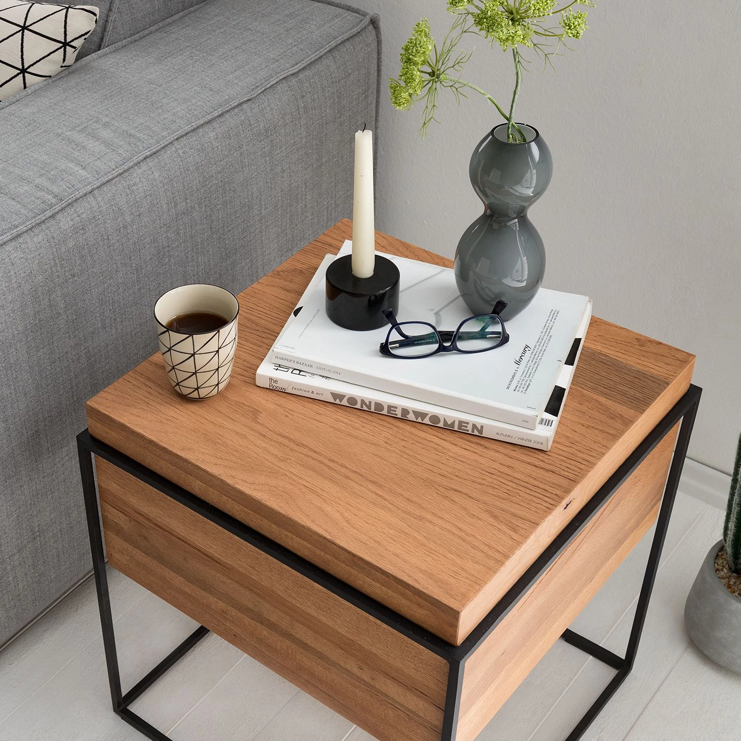 Studio Copenhagen Table d’appoint Cubus - Chêne 14 Studio Copenhagen Table d’appoint Cubus - Chêne – Image 12