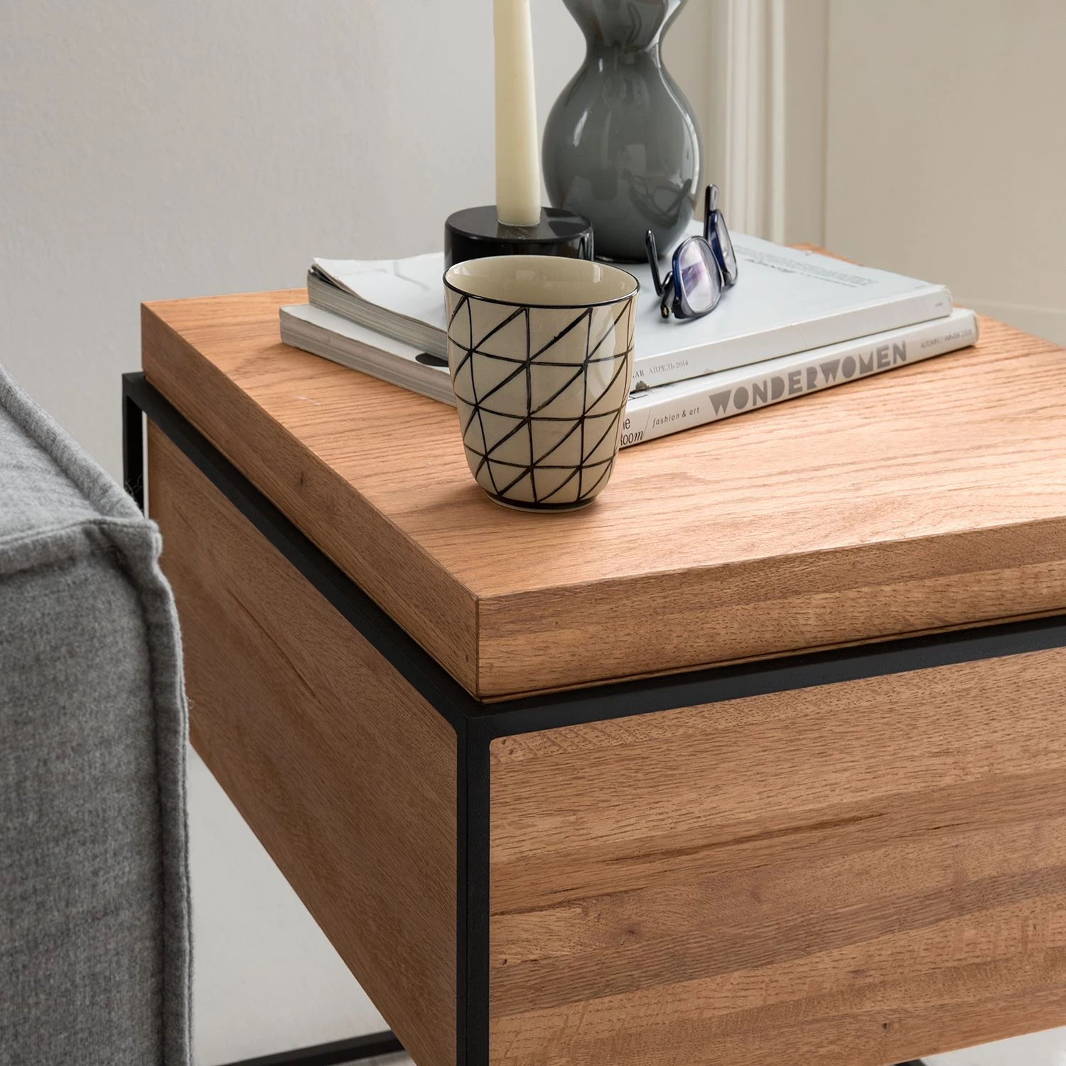 Studio Copenhagen Table d’appoint Cubus - Chêne 15 Studio Copenhagen Table d’appoint Cubus - Chêne – Image 13