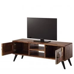 Wolf-Möbel Meuble TV Orient - Acacia massif / Métal - Multicolore -Meubles de salon Soldes 1000114118 200512 14062600017 DETAILS P000000001000114118