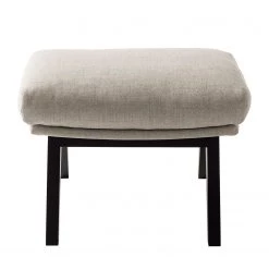 Studio Copenhagen Pouf repose-pieds Hepburn I - Tissu Milan : Beige - Noir -Meubles de salon Soldes 1000114781 180716 17435986 GALLERYIMAGES P000000001000114781
