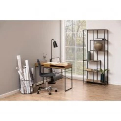 Red Living Étagère Coogee I - Imitation chêne / Noir - Hauteur : 185 cm 14 Red Living Étagère Coogee I - Imitation chêne / Noir - Hauteur : 185 cm -Meubles de salon Soldes 1000114877 220215 023 MOOD DETAILS P000000001000114877 mood