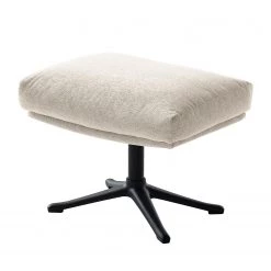 Studio Copenhagen Pouf repose-pieds Hepburn III - Tissu Saia: Beige - Noir