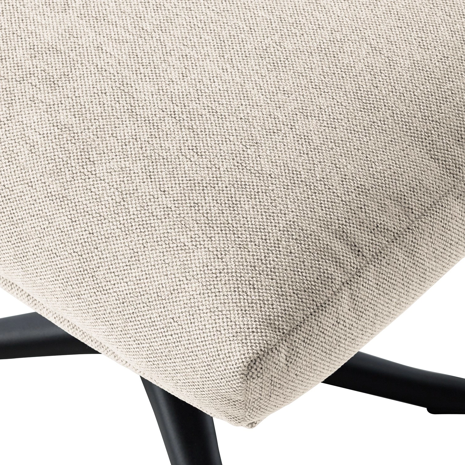 Studio Copenhagen Pouf repose-pieds Hepburn III - Tissu Saia: Beige - Noir 8 Studio Copenhagen Pouf repose-pieds Hepburn III - Tissu Saia: Beige - Noir – Image 6