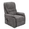 Modoform Fauteuil de relaxation Sasina - Microfibre - Gris foncé (avec aide au redressement) -Meubles de salon Soldes 1000116888 220518 010 IMAGE P000000001000116888