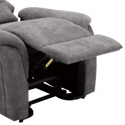 Modoform Fauteuil de relaxation Sasina - Microfibre - Gris foncé (avec aide au redressement) -Meubles de salon Soldes 1000116888 220518 070 DETAILS P000000001000116888