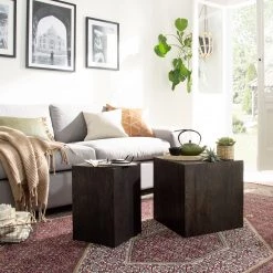 Studio Copenhagen Table d’appoint Cubus III - Chêne noir -Meubles de salon Soldes 1000117148 181123 07374500002 MOOD GALLERYIMAGES P000000001000117148 mood