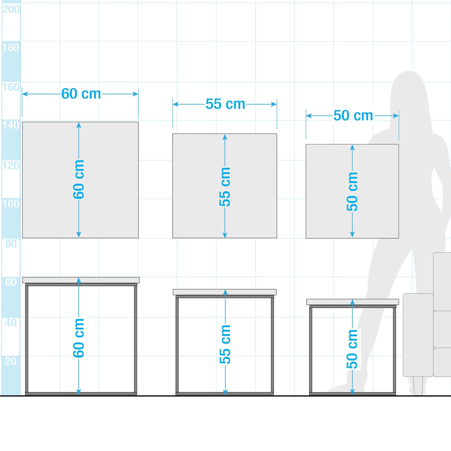 Ars manufacti Table d’appoint Candler (3 éléments) - Chêne massif / Métal 5 Ars manufacti Table d’appoint Candler (3 éléments) - Chêne massif / Métal – Image 3
