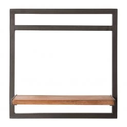 Ars manufacti Étagère murale Manchester - Acacia massif / Métal - Acacia / Anthracite - 40 x 40 cm 11 Ars manufacti Étagère murale Manchester - Acacia massif / Métal - Acacia / Anthracite - 40 x 40 cm -Meubles de salon Soldes 1000117157 030 GALLERYIMAGES P000000001000117157