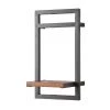 Ars manufacti Étagère murale Manchester - Acacia massif / Métal - Acacia / Anthracite - 22 x 40 cm -Meubles de salon Soldes 1000117165 010 IMAGE P000000001000117165