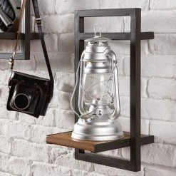 Ars manufacti Étagère murale Manchester - Acacia massif / Métal - Acacia / Anthracite - 22 x 40 cm -Meubles de salon Soldes 1000117165 180820 08335804 MOOD GALLERYIMAGES P000000001000117165 mood