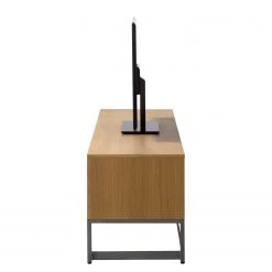 Ars manufacti Meuble TV Dharai - Placage en bois véritable / Métal - Chêne / Argenté 22 Ars manufacti Meuble TV Dharai - Placage en bois véritable / Métal - Chêne / Argenté -Meubles de salon Soldes 1000117170 180802 08243711 GALLERYIMAGES P000000001000117170