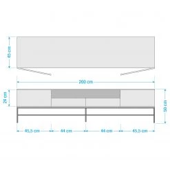 Ars manufacti Meuble TV Grasby II - Pin recyclé / Métal - Pin foncé / Noir 19 Ars manufacti Meuble TV Grasby II - Pin recyclé / Métal - Pin foncé / Noir -Meubles de salon Soldes 1000117189 211018 083456000510 SKETCH DETAILS P000000001000117189 sketch