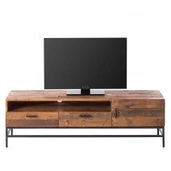 Ars manufacti Meuble TV Grasby I - Pin recyclé / Métal - Pin foncé / Noir -Meubles de salon Soldes 1000117190 200612 15382200013 DETAILS P000000001000117190