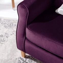 Maison Belfort Fauteuil à oreilles Luro - Velours -Meubles de salon Soldes 1000117561 200528 17201100005 DETAILS P000000001000117561