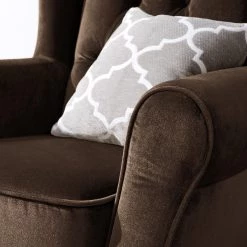 Maison Belfort Fauteuil à oreilles Luro - Velours -Meubles de salon Soldes 1000117569 200528 17203300014 DETAILS P000000001000117569