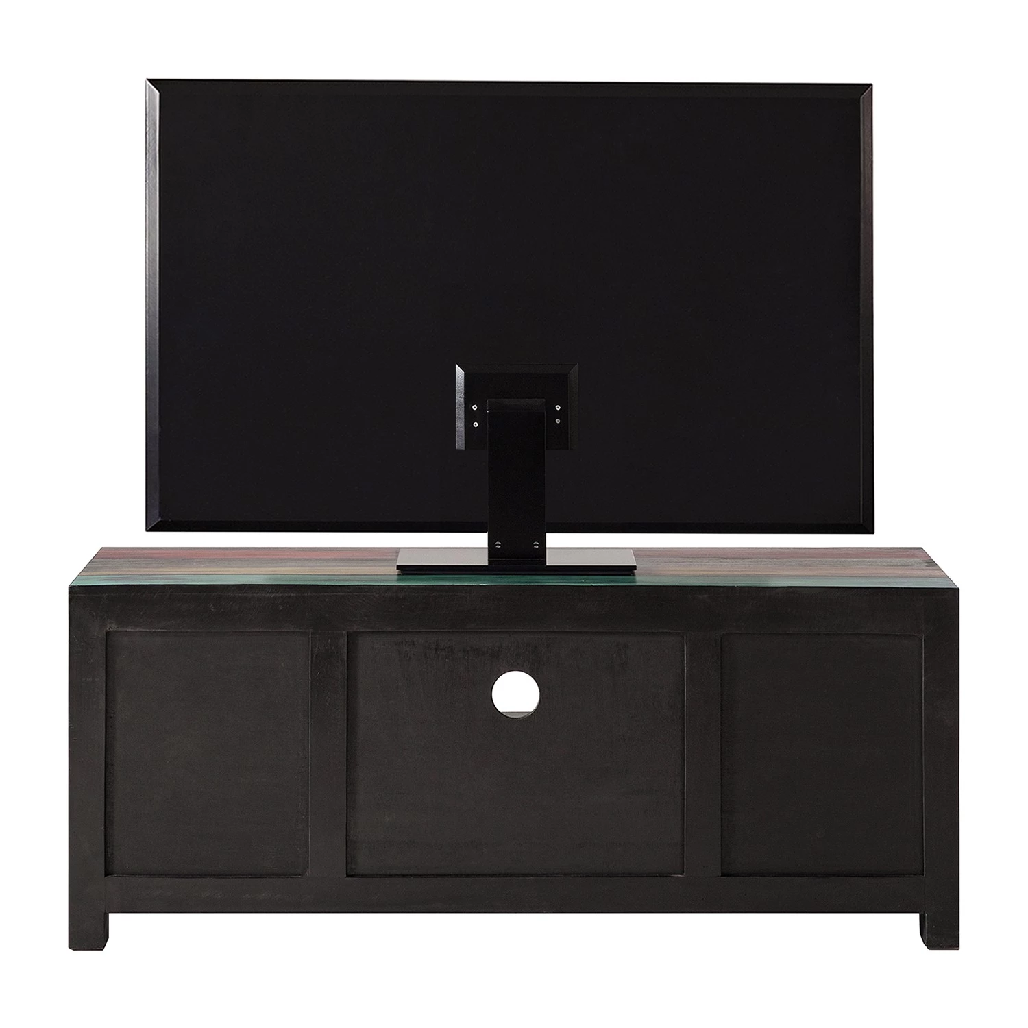 Wolf-Möbel Meuble TV Goa III - Partiellement en manguier massif - Manguier marron foncé / Bleu 7 Wolf-Möbel Meuble TV Goa III - Partiellement en manguier massif - Manguier marron foncé / Bleu – Image 5