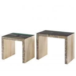 Wolf-Möbel Tables d’appoint Goa III (lot de 2) - Partiellement en manguier massif - Manguier blanc vintage 15 Wolf-Möbel Tables d’appoint Goa III (lot de 2) - Partiellement en manguier massif - Manguier blanc vintage -Meubles de salon Soldes 1000117605 191031 11340400042 DETAILS P000000001000117605