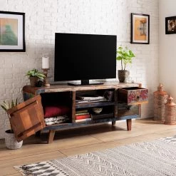 Ars manufacti Meuble TV Yazoo - Bois recyclé massif - Multicolore 15 Ars manufacti Meuble TV Yazoo - Bois recyclé massif - Multicolore -Meubles de salon Soldes 1000118147 181123 16234600014 MOOD GALLERYIMAGES P000000001000118147 mood