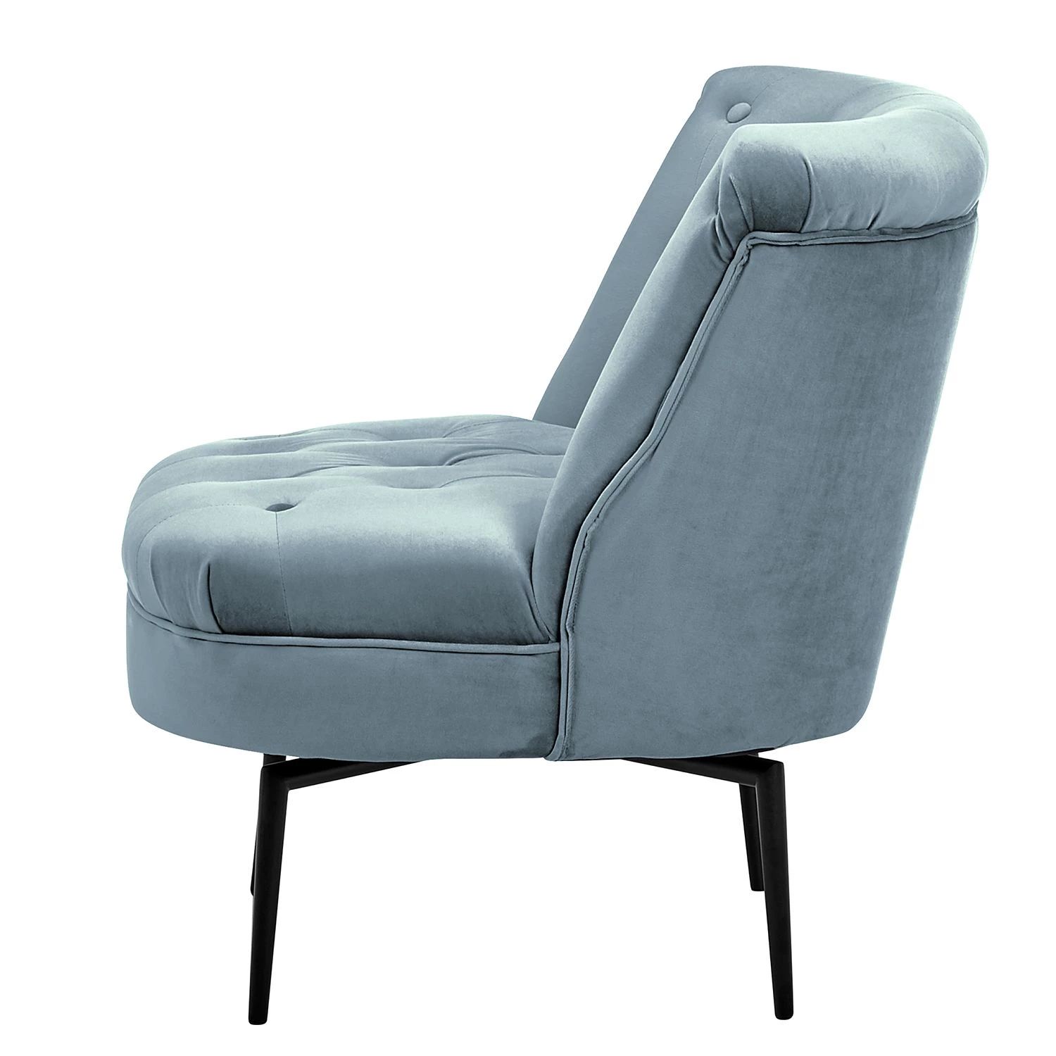 Jack & Alice Fauteuil Jonas II - Velours - Bleu pastel 6 Jack & Alice Fauteuil Jonas II - Velours - Bleu pastel – Image 4