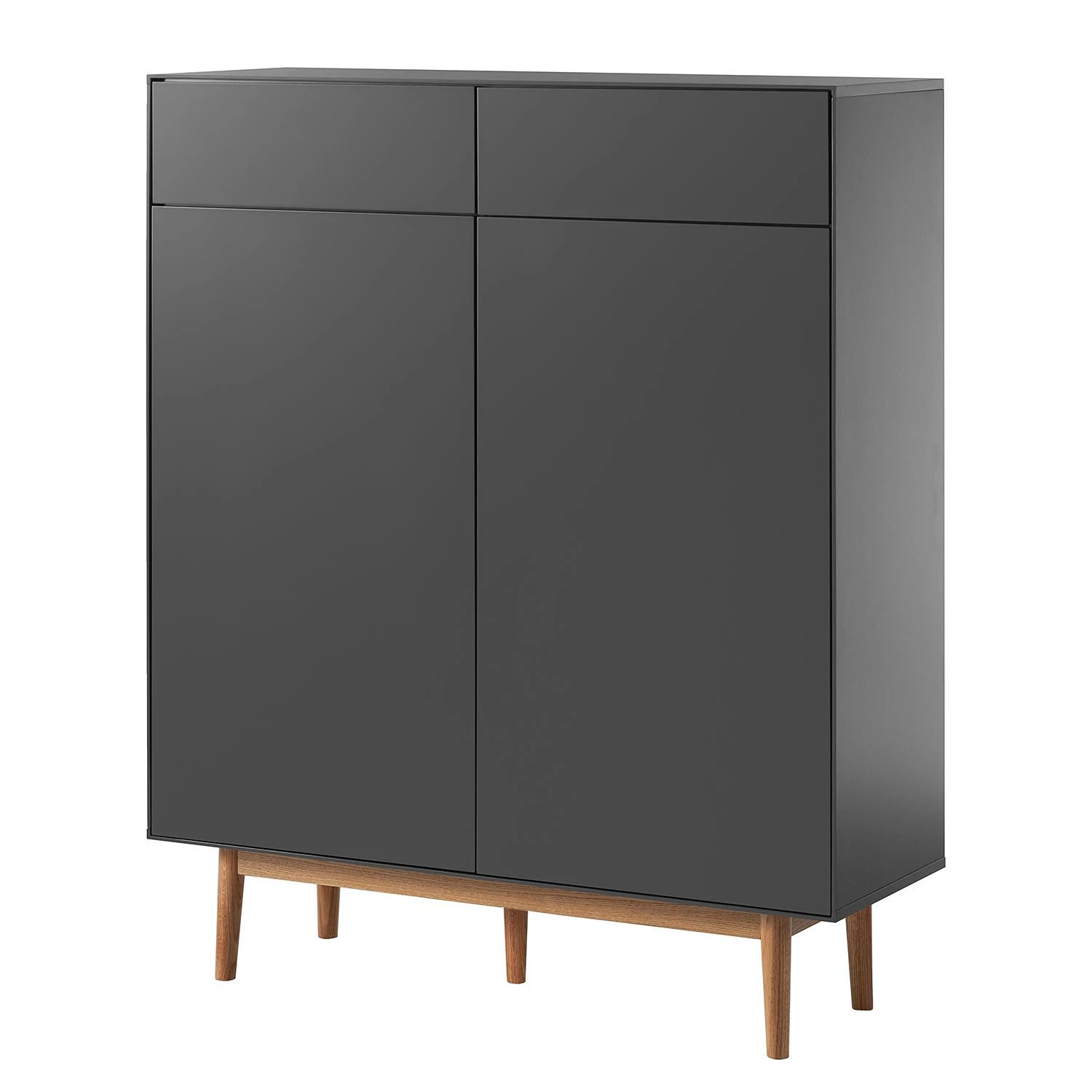 Mørteens Meuble à chaussures Lindholm II - Partiellement en chêne massif - Gris 3 Mørteens Meuble à chaussures Lindholm II - Partiellement en chêne massif - Gris