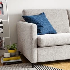 Fredriks Canapé d’angle Cipo II - Galet - Méridienne longue à droite (vue de face) -Meubles de salon Soldes 1000119807 070 GALLERYIMAGES P000000001000119807