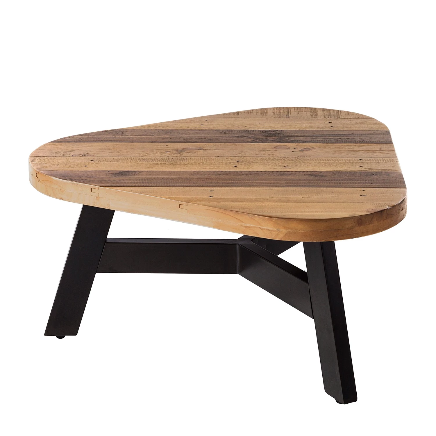 Ars manufacti Table basse Tamati I - Pin ancien / Métal - Pin foncé / Noir 7 Ars manufacti Table basse Tamati I - Pin ancien / Métal - Pin foncé / Noir – Image 5