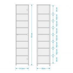 Fredriks Vitrine Exhibit II - Argenté 9 Fredriks Vitrine Exhibit II - Argenté -Meubles de salon Soldes 1000121913 30 GALLERYIMAGES P000000001000121913