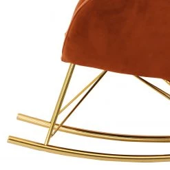 Jack & Alice Rocking chair Skamby - Velours - Terre cuite 27 Jack & Alice Rocking chair Skamby - Velours - Terre cuite -Meubles de salon Soldes 1000123364 181219 09580600018 GALLERYIMAGES P000000001000123364