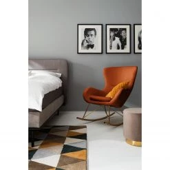 Jack & Alice Rocking chair Skamby - Velours - Terre cuite 18 Jack & Alice Rocking chair Skamby - Velours - Terre cuite -Meubles de salon Soldes 1000123364 190404 17473100007 MOOD GALLERYIMAGES P000000001000123364 mood