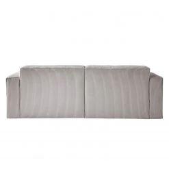 Ars Natura Ensemble 2 éléments LORALAI - Velours côtelé Lola: Gris clair -Meubles de salon Soldes 1000123420 180716 093429306 GALLERYIMAGES P000000001000123420