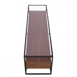 Studio Copenhagen Meuble TV Rizzo - Matériau dérivé du bois / Verre - noir / imitation noyer -Meubles de salon Soldes 1000123450 181030 07571721 GALLERYIMAGES P000000001000123450