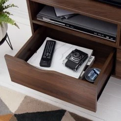 Mørteens Meuble TV Gjora II - Partiellement en hévéa massif - Noyer -Meubles de salon Soldes 1000123453 190325 11253000003 GALLERYIMAGES P000000001000123453