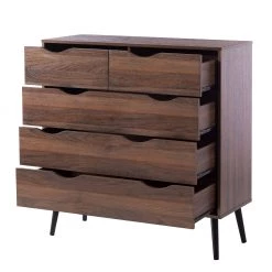 Mørteens Commode Gjora II - Partiellement en hévéa massif - Noyer -Meubles de salon Soldes 1000123696 190131 07360200014 GALLERYIMAGES P000000001000123696