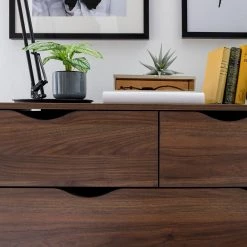 Mørteens Commode Gjora II - Partiellement en hévéa massif - Noyer -Meubles de salon Soldes 1000123696 190405 15413800020 GALLERYIMAGES P000000001000123696