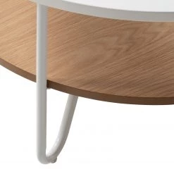 Fredriks Table basse Forsa - Métal - Blanc / Noir -Meubles de salon Soldes 1000123770 190206 17223000013 GALLERYIMAGES P000000001000123770