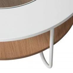 Fredriks Table basse Forsa - Métal - Blanc / Noir -Meubles de salon Soldes 1000123770 190206 17223000014 GALLERYIMAGES P000000001000123770