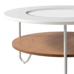 Fredriks Table basse Forsa - Métal - Blanc / Noir -Meubles de salon Soldes 1000123770 190206 17223000015 GALLERYIMAGES P000000001000123770
