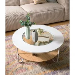 Fredriks Table basse Forsa - Métal - Blanc / Noir -Meubles de salon Soldes 1000123770 190425 16061400012 MOOD GALLERYIMAGES P000000001000123770 mood