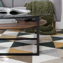 Studio Copenhagen Table basse Sumstad - Verre fumé / Métal - Noyer / Noir -Meubles de salon Soldes 1000123773 190321 17260300004 GALLERYIMAGES P000000001000123773