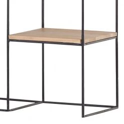 Red Living Étagère Soltas - Acacia massif / Métal - Acacia / Noir -Meubles de salon Soldes 1000124007 180803 14033054 GALLERYIMAGES P000000001000124007
