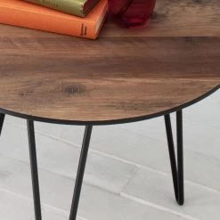 Mørteens Table d'appoint Kess II - Imitation chêne vintage marron foncé / Noir 23 Mørteens Table d'appoint Kess II - Imitation chêne vintage marron foncé / Noir -Meubles de salon Soldes 1000125123 190320 10182000002 GALLERYIMAGES P000000001000125123