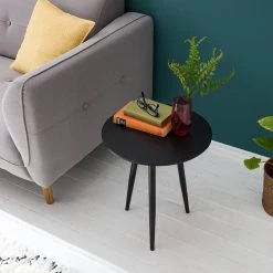 Mørteens Table d'appoint Kitt S - Imitation chêne noir / Noir 23 Mørteens Table d'appoint Kitt S - Imitation chêne noir / Noir -Meubles de salon Soldes 1000125125 190315 09501500007 GALLERYIMAGES P000000001000125125