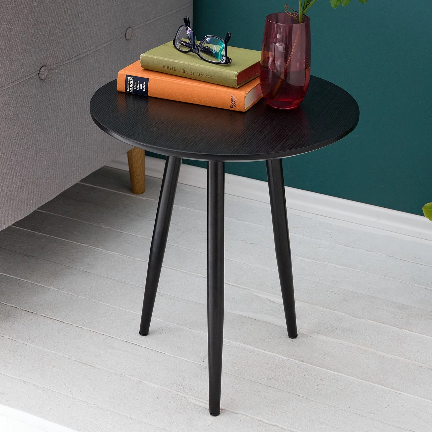 Mørteens Table d'appoint Kitt S - Imitation chêne noir / Noir 12 Mørteens Table d'appoint Kitt S - Imitation chêne noir / Noir – Image 10