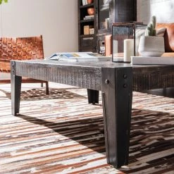 Ars manufacti Table basse Keyport - Manguier massif - Largeur : 120 cm -Meubles de salon Soldes 1000125869 190523 11144800009 GALLERYIMAGES P000000001000125869