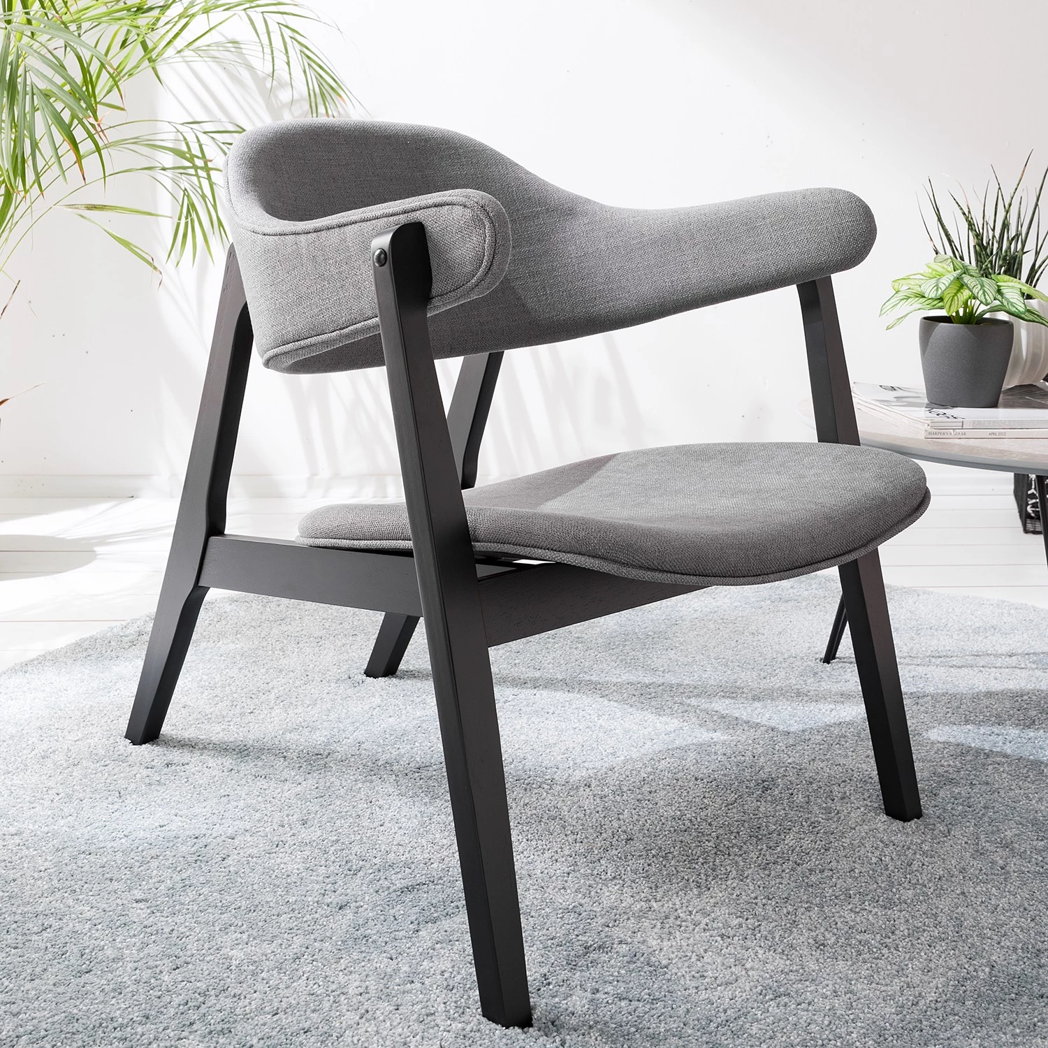 Mørteens Fauteuil Sadler V - Tissu - Gris 17 Mørteens Fauteuil Sadler V - Tissu - Gris – Image 15