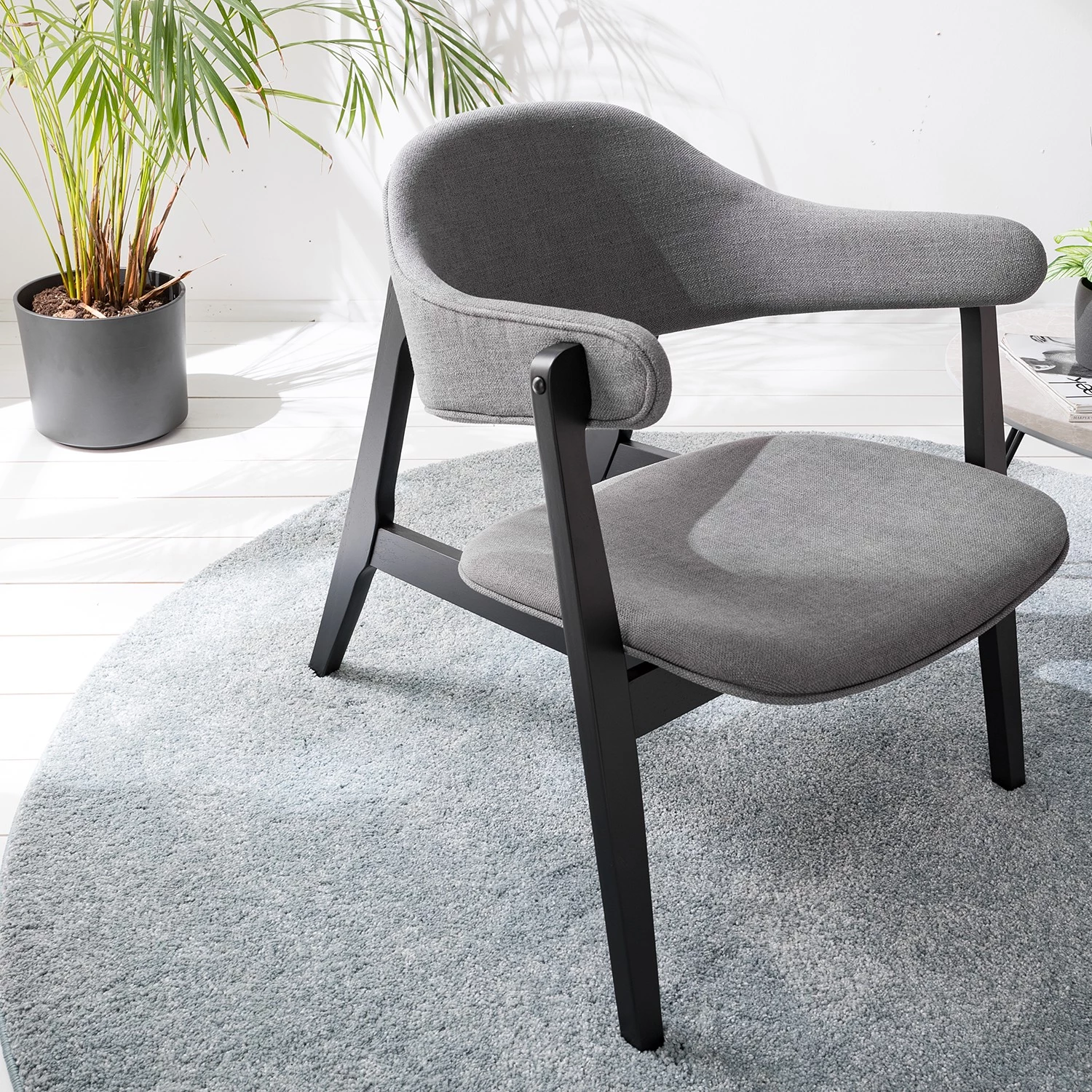 Mørteens Fauteuil Sadler V - Tissu - Gris 18 Mørteens Fauteuil Sadler V - Tissu - Gris – Image 16