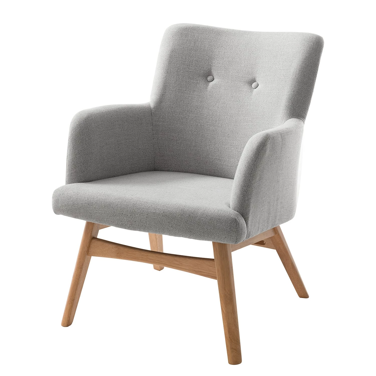 Mørteens Fauteuil Joreen III - Tissu - Gris clair 3 Mørteens Fauteuil Joreen III - Tissu - Gris clair
