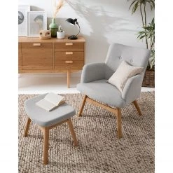 Mørteens Fauteuil Joreen III - Tissu - Gris clair 16 Mørteens Fauteuil Joreen III - Tissu - Gris clair -Meubles de salon Soldes 1000126078 190619 15431400014 MOOD GALLERYIMAGES P000000001000126078 mood