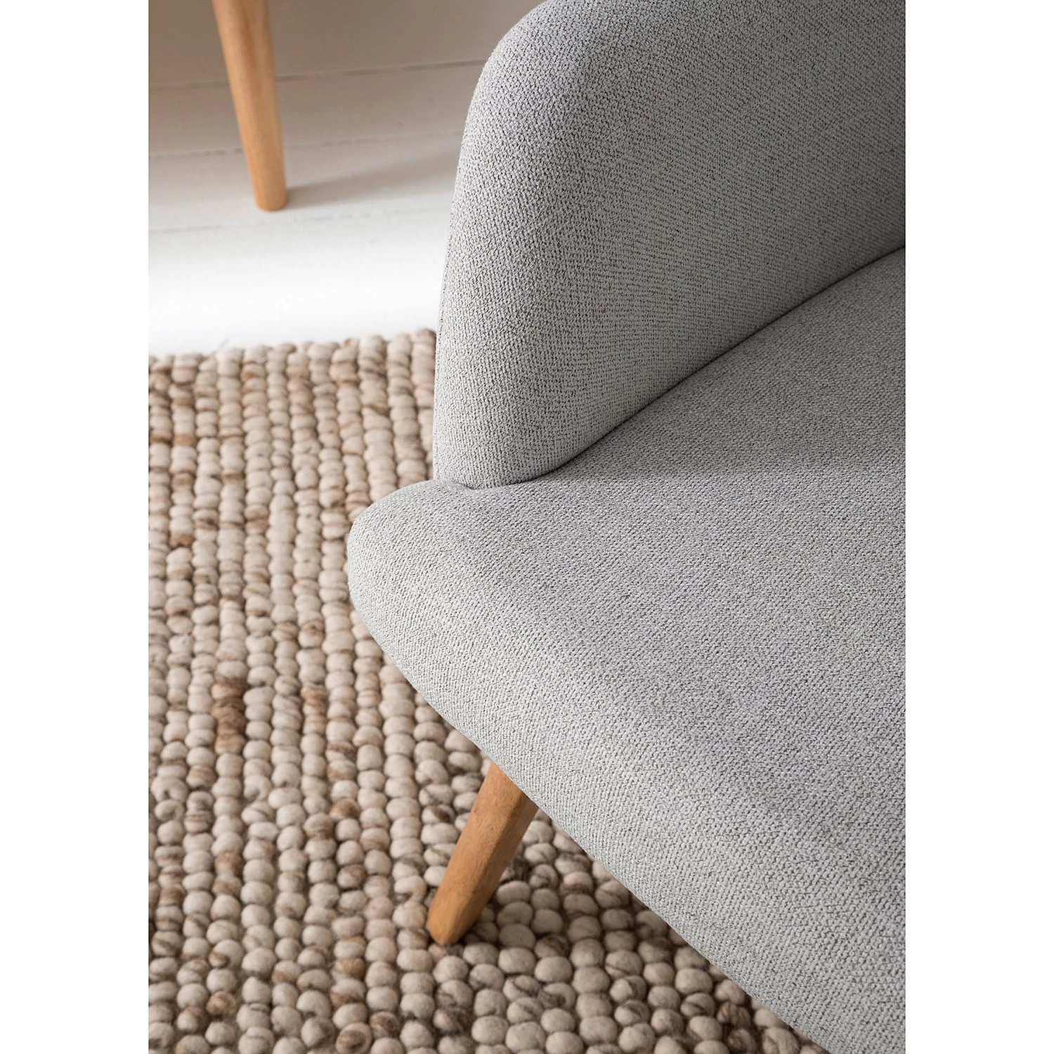 Mørteens Fauteuil Joreen III - Tissu - Gris clair 9 Mørteens Fauteuil Joreen III - Tissu - Gris clair – Image 7